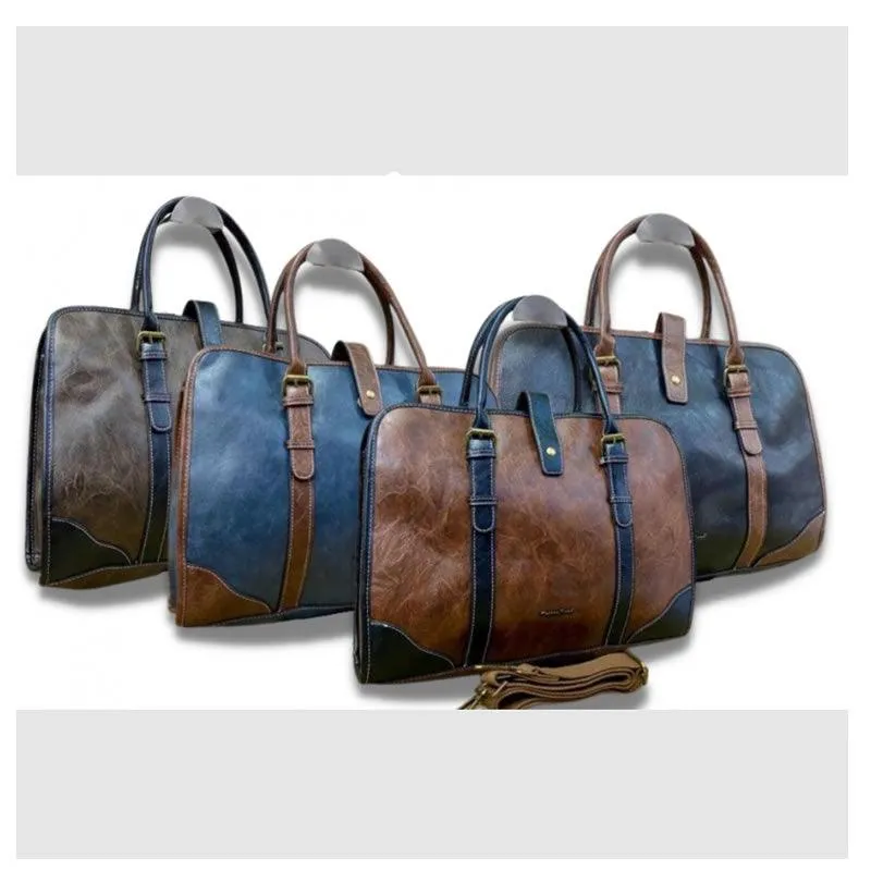 15" Double Buckle Laptop Bag N116 BLUE