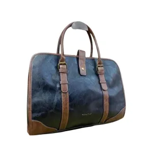 15" Double Buckle Laptop Bag N116 BLUE