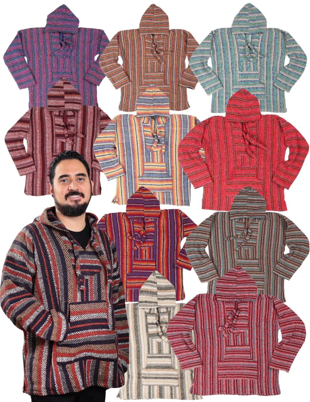 24 Assorted Premium Grade Baja Pullovers, Only $10.50 ea.