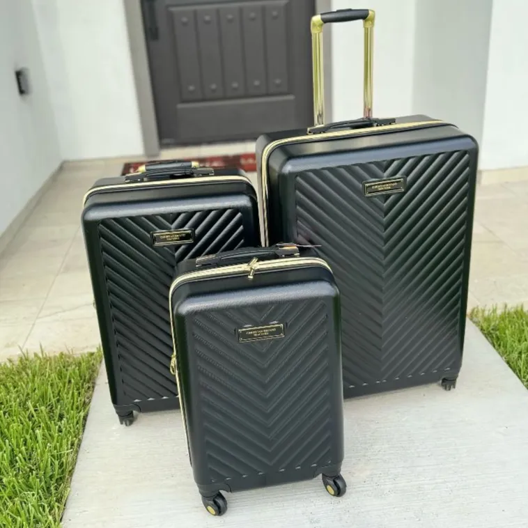 Addie Hardside Spinner 3-Piece Luggage Set, Black