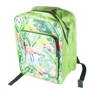 Alfresco Flamingo Leaf Backpack Cooler Bag 17L