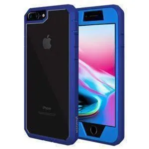 Amzer Full Body Hybrid iPhone 8 Case - Blue