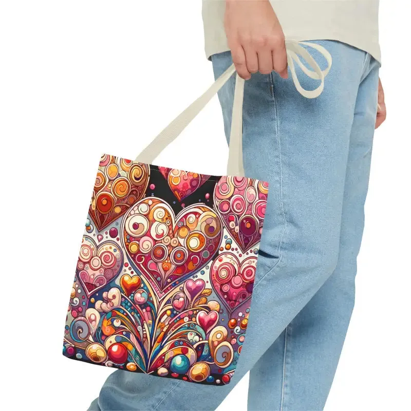 Artful hearts, AOP Tote Bag