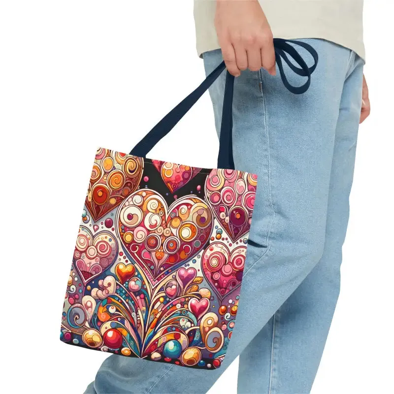 Artful hearts, AOP Tote Bag