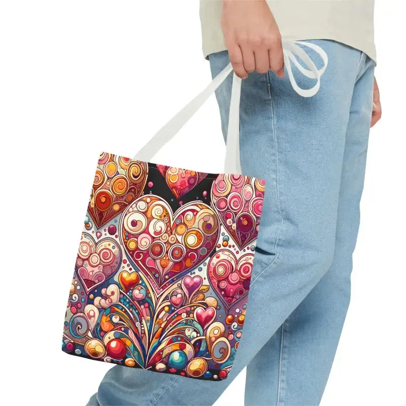 Artful hearts, AOP Tote Bag