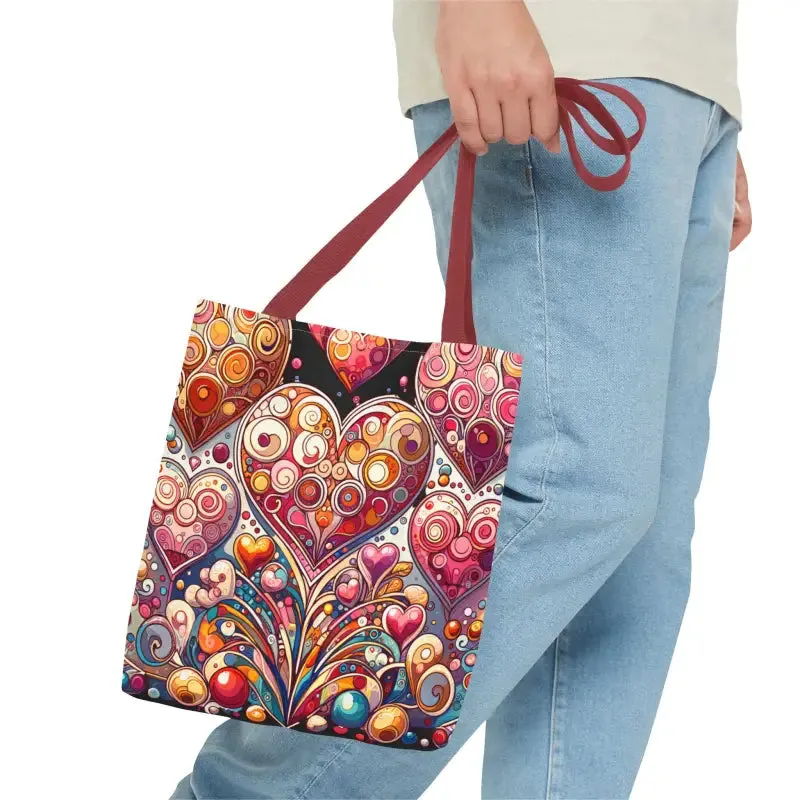 Artful hearts, AOP Tote Bag