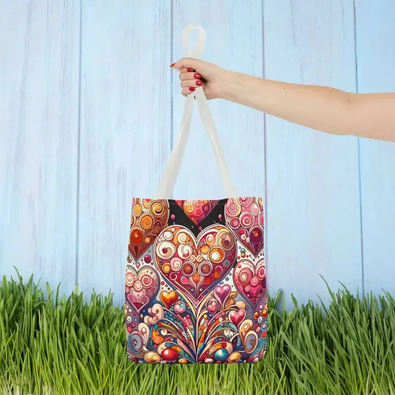 Artful hearts, AOP Tote Bag