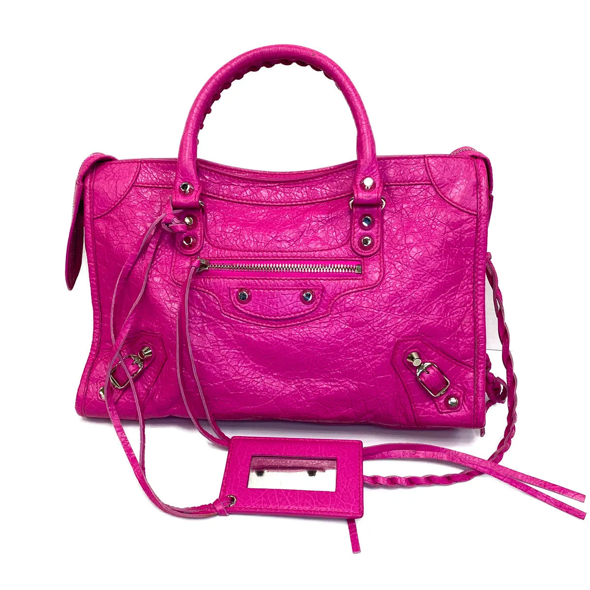 Balenciaga Motorcycle Small City Fuscia