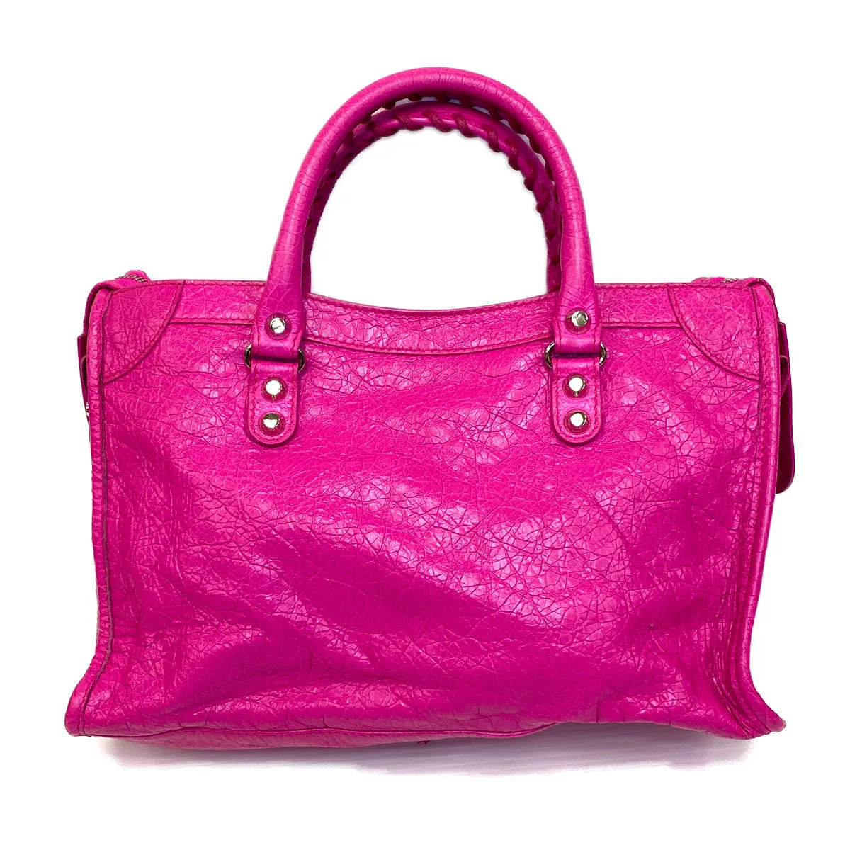 Balenciaga Motorcycle Small City Fuscia