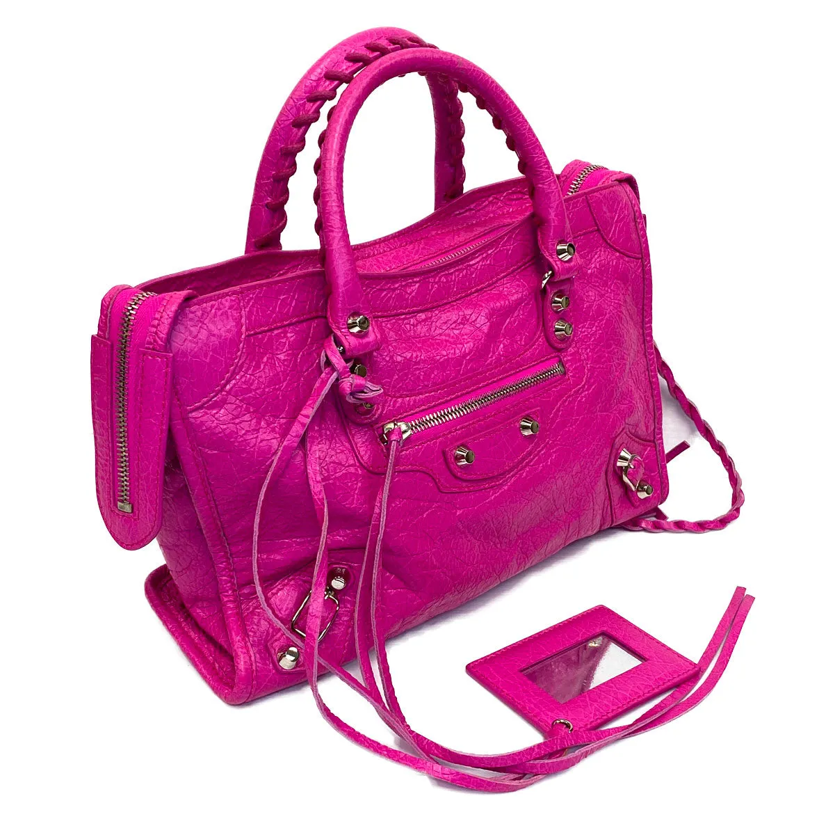 Balenciaga Motorcycle Small City Fuscia