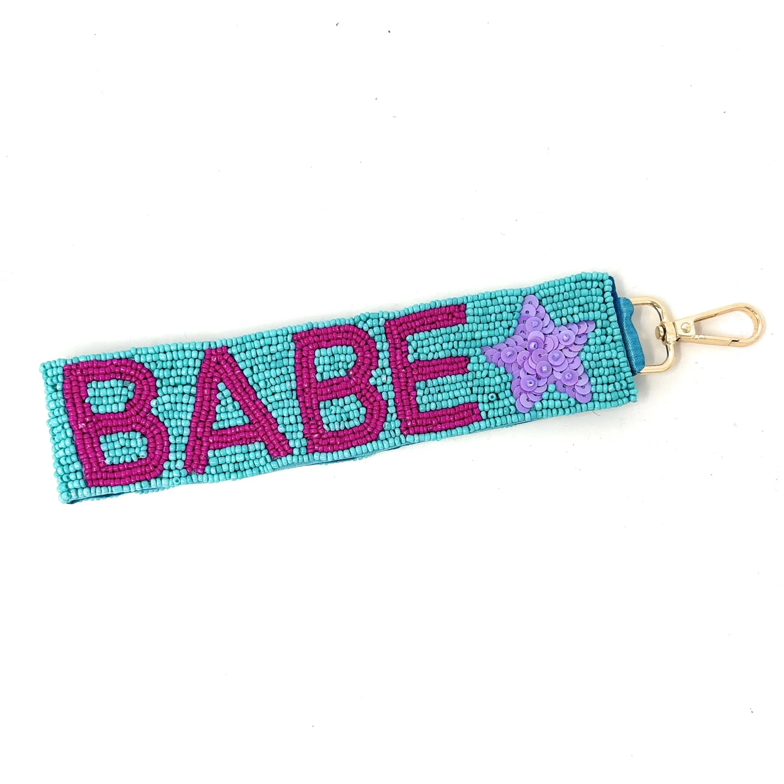 Beach Babe Beaded Wristlet Strap