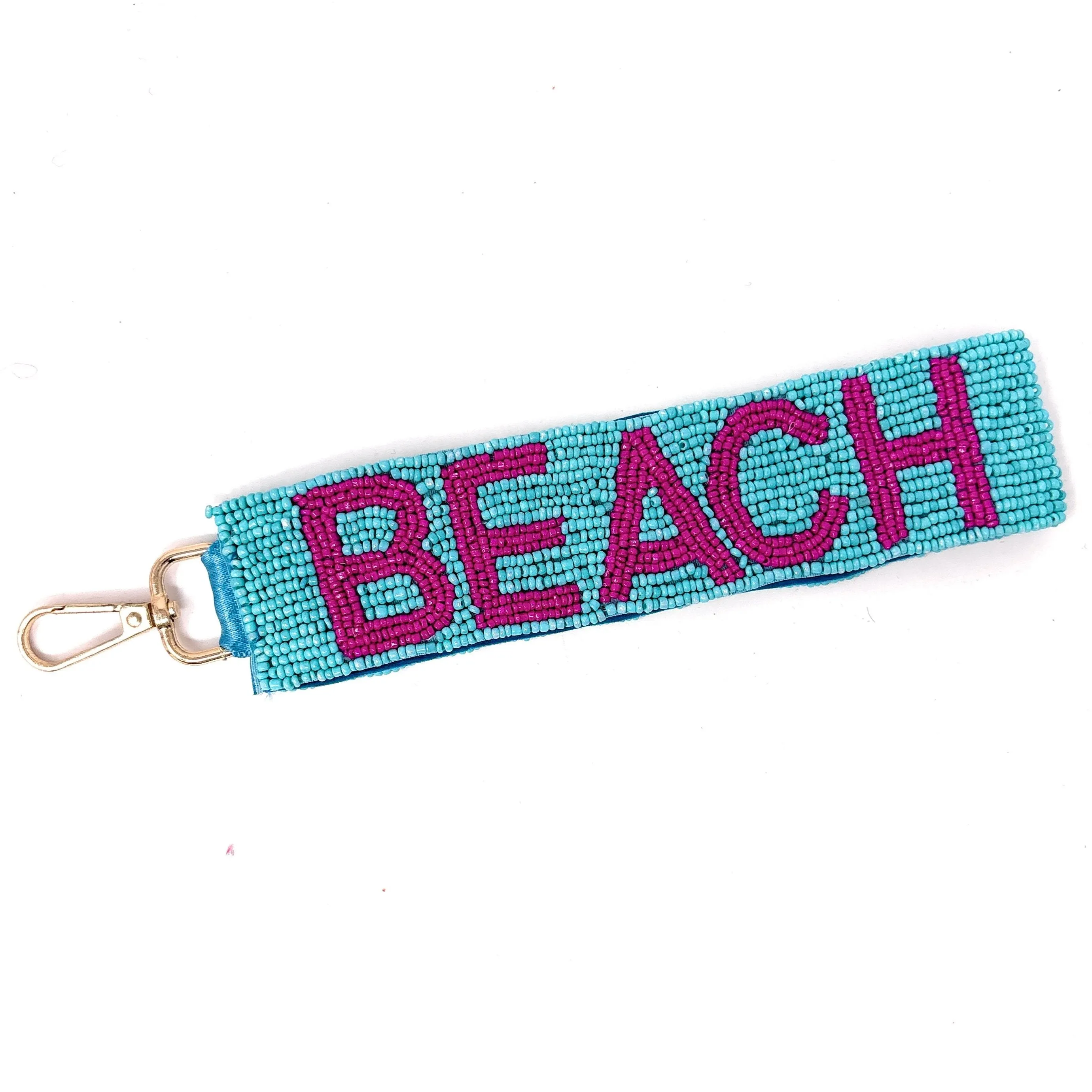 Beach Babe Beaded Wristlet Strap