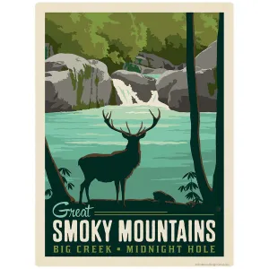 Big Creek Vinyl Sticker Smoky Mtns National Park