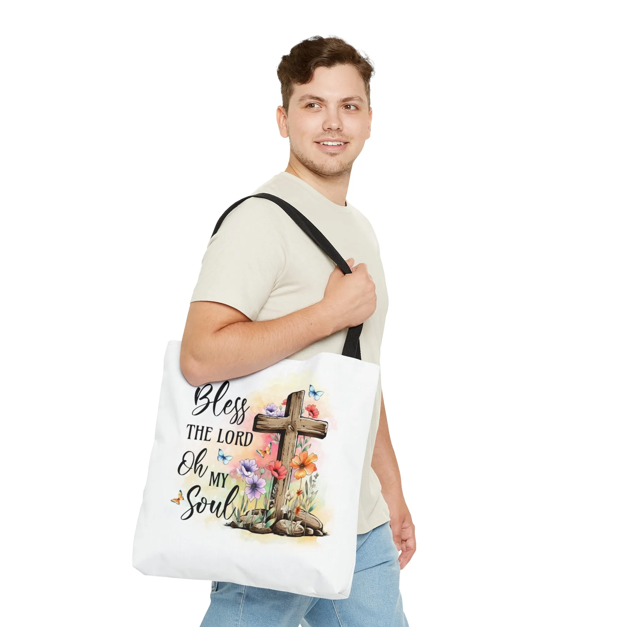 Bless The Lord Religious Tote Bag, Christian Gifts