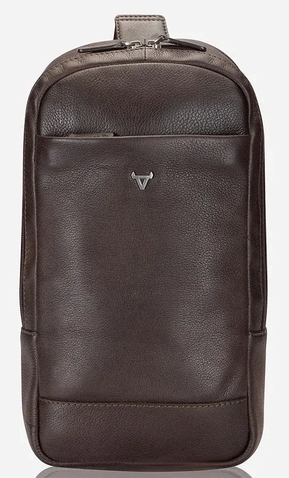 Brando Kudu Leather Single Strap Backpack | Brown