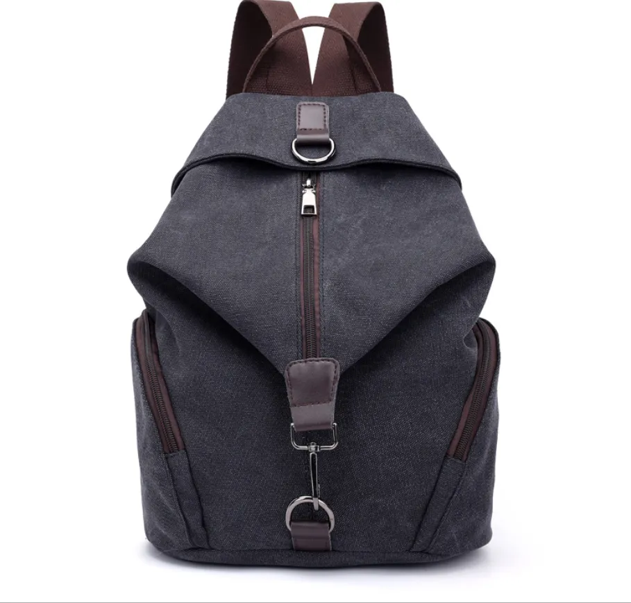 Canvas handbag retro casual college wind backpack fashion Korean handbag casual versatile shoulder bag