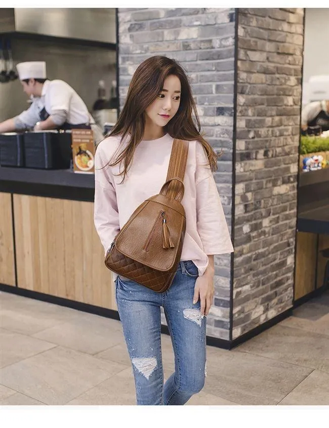 CASUAL LIGHTWEIGHT LADIES DESIGNER BACKPACK ANTI-THEFT