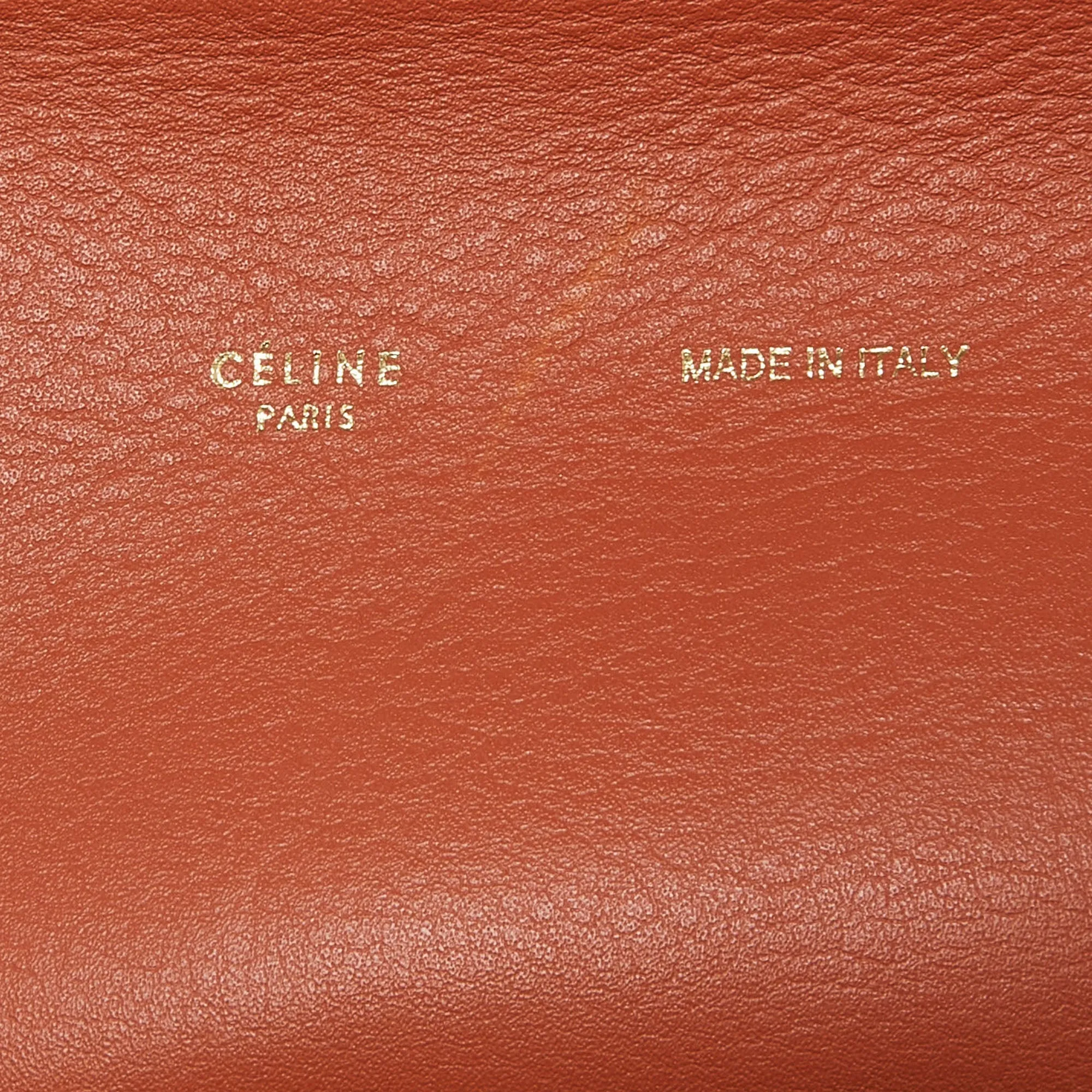 CELINE Tri Color Leather All Soft Shoulder Bag