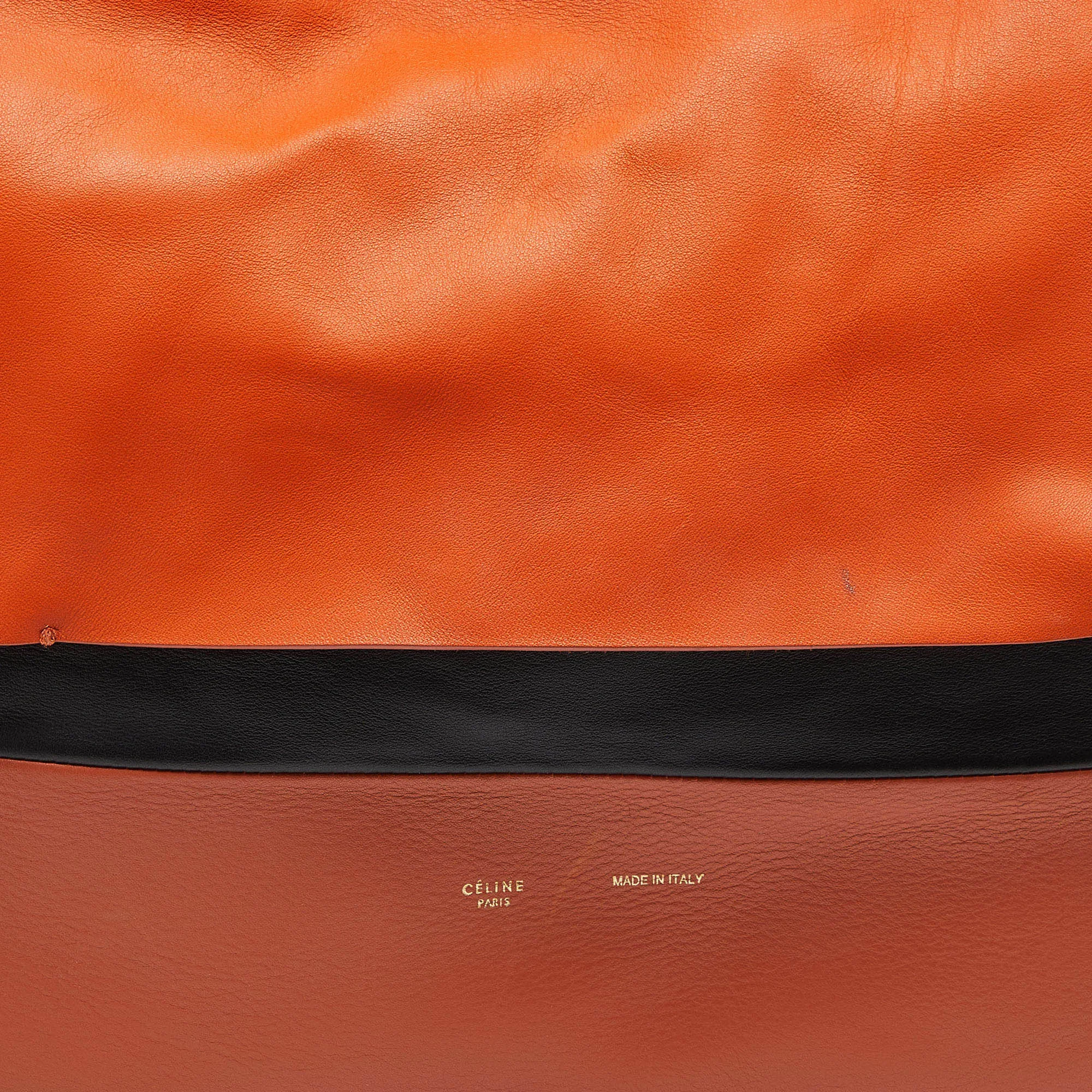 CELINE Tri Color Leather All Soft Shoulder Bag