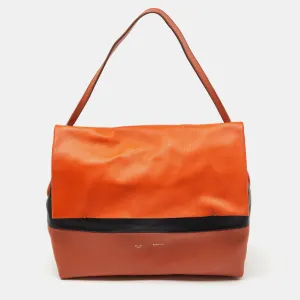 CELINE Tri Color Leather All Soft Shoulder Bag