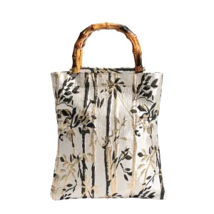 Chic Bamboo Jacquard  Handbag