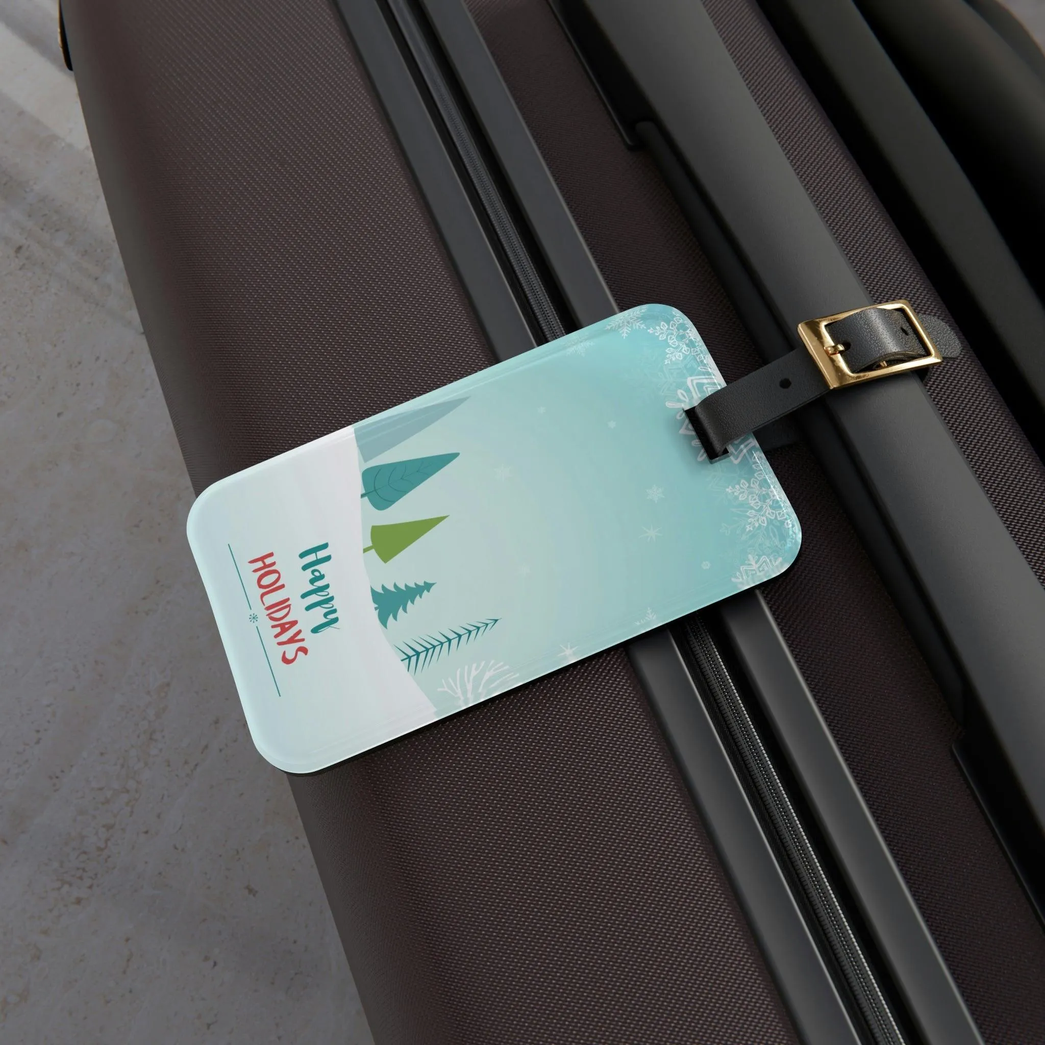 Chic Personalized Travel Luggage Tag Set: Custom Options for Stylish Journeys