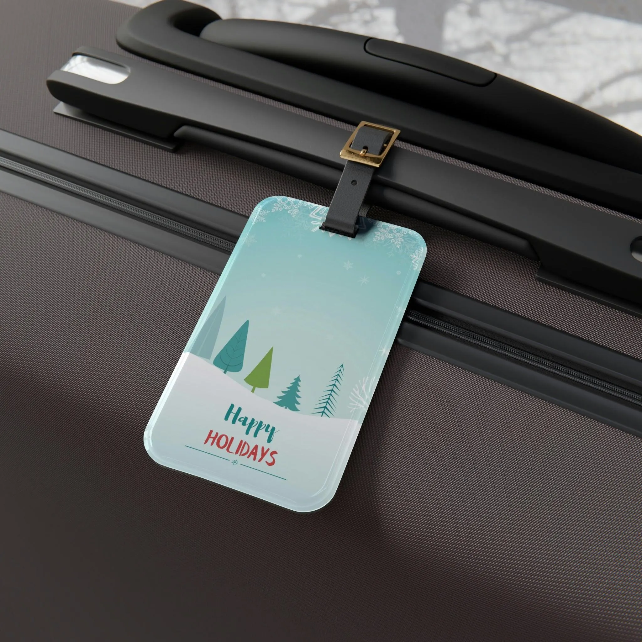 Chic Personalized Travel Luggage Tag Set: Custom Options for Stylish Journeys