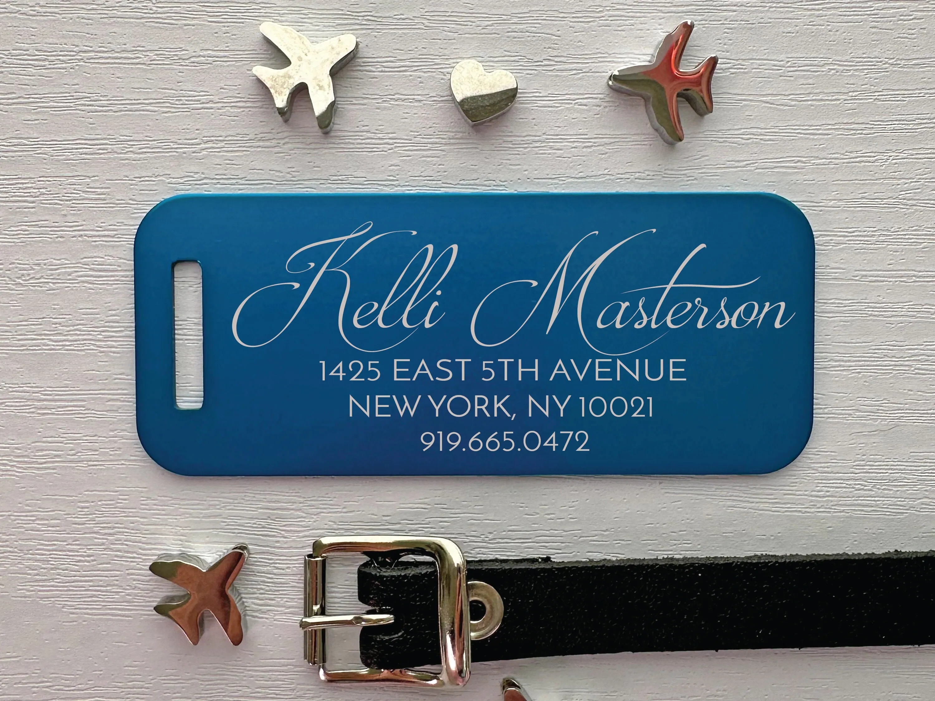 Chic Script Luggage Tag | Custom Sports & Travel ID