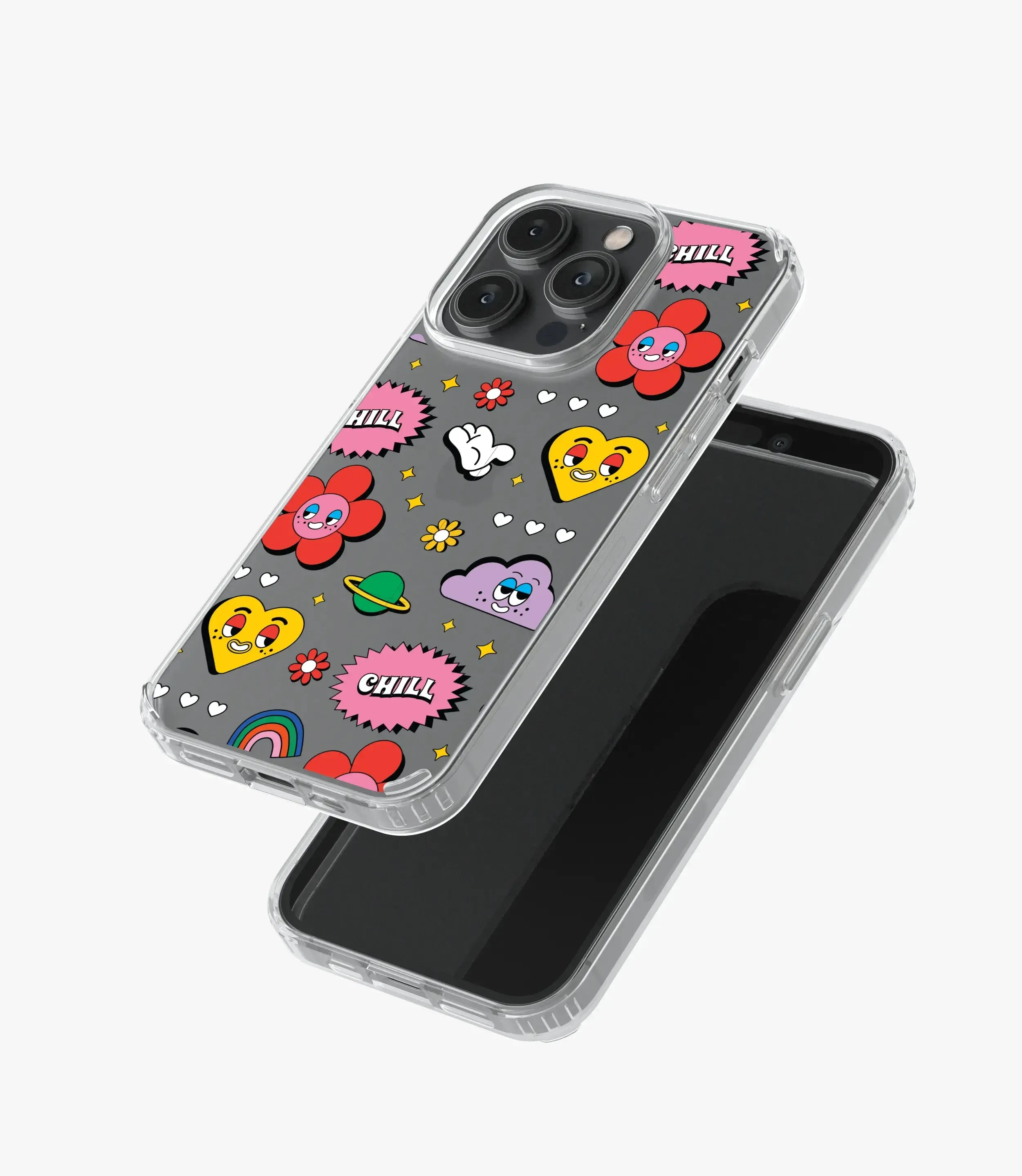 Chill Clouds & Hearts Silicone Case