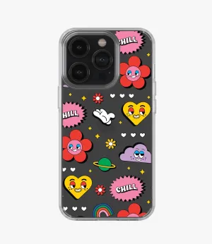 Chill Clouds & Hearts Silicone Case