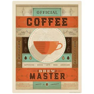 Coffee Brew Master Vinyl Sticker