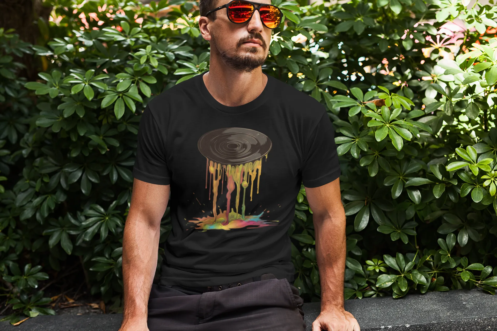 Colorful Vinyl Meltdown T-Shirt