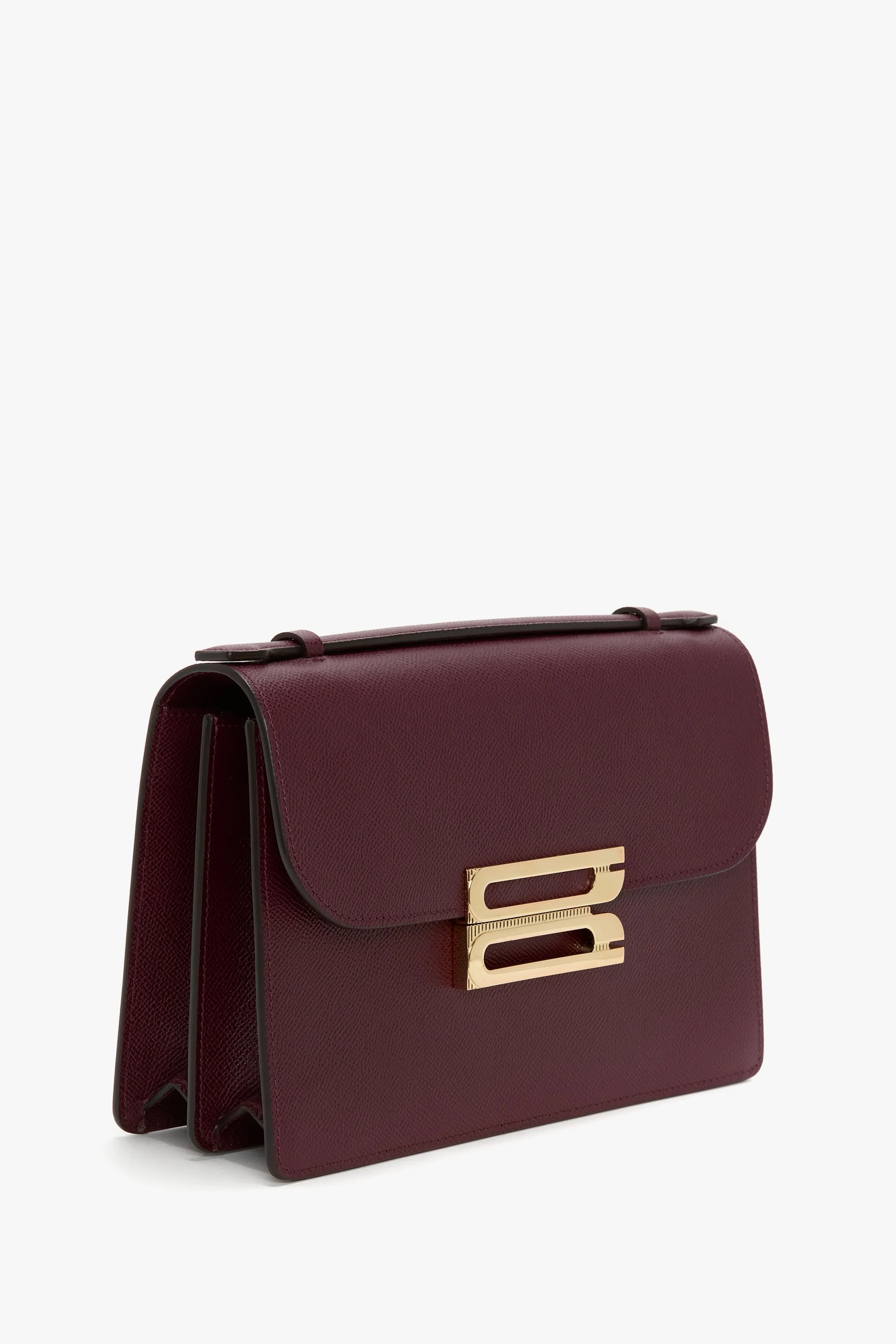 Dorian Bag In Burgundy Grained Leather