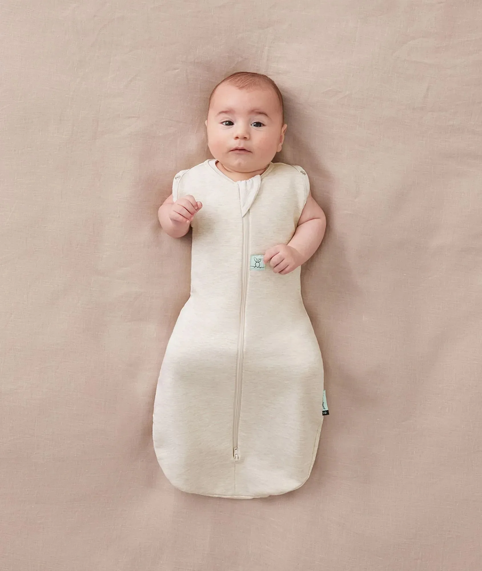 ErgoPouch Cocoon Swaddle Sack 1.0 TOG, Oatmeal Marle