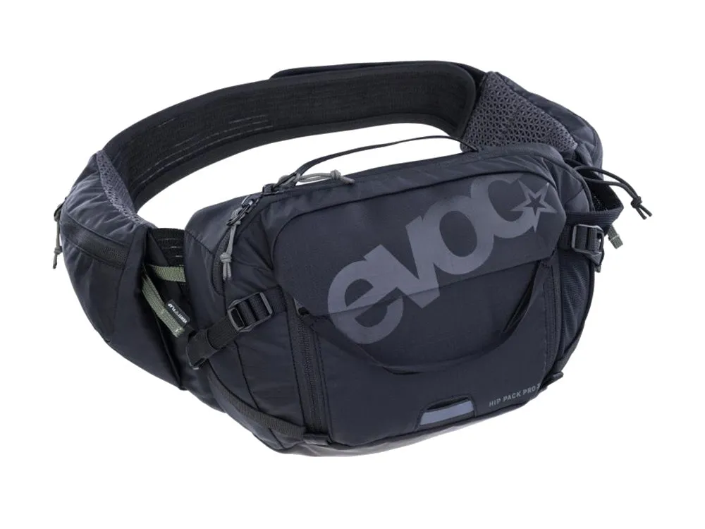 EVOC Hip Pack Pro 3L Hydration Bag Ventilated Hydration Pack with Adjustable Fit for Comfort