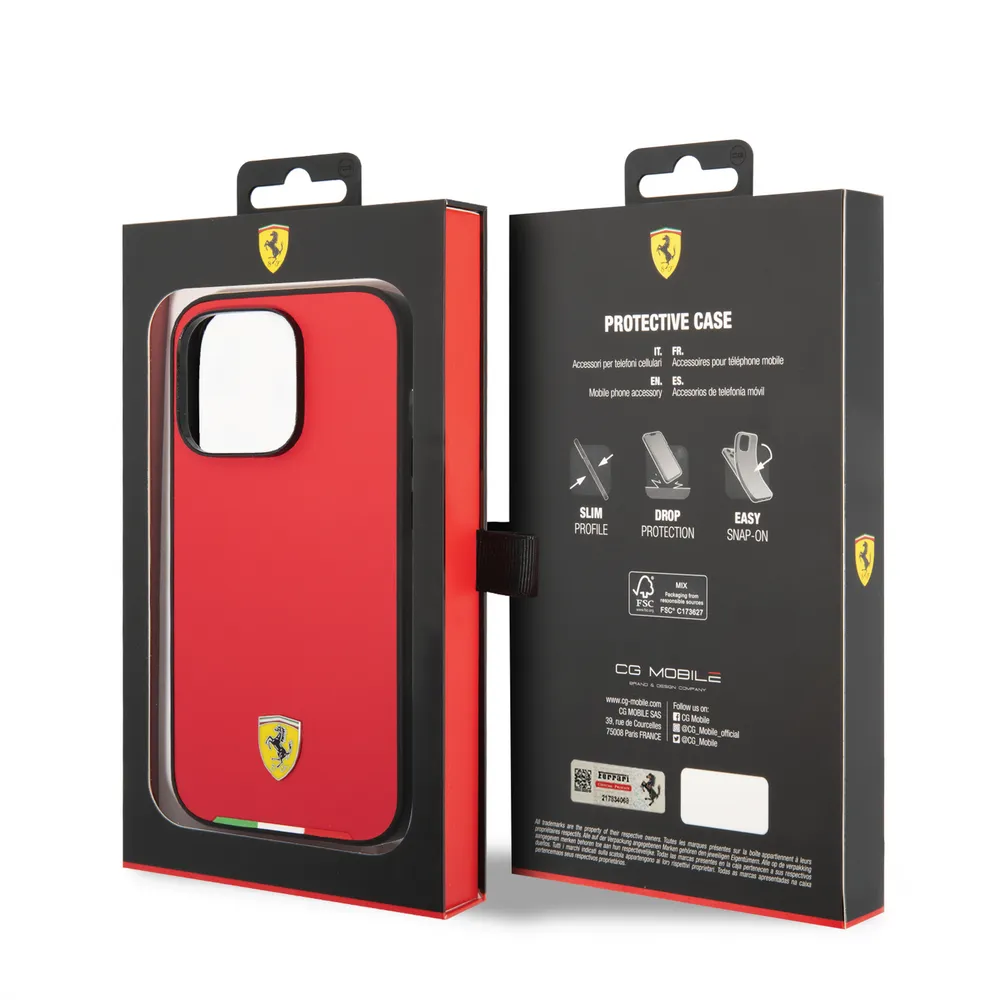 FERRARI COVER WITH ITALIAN FLAG FOR IPHONE 14