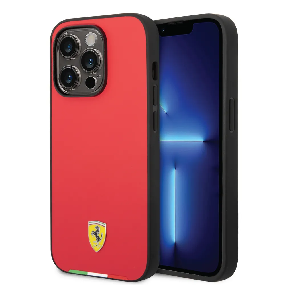 FERRARI COVER WITH ITALIAN FLAG FOR IPHONE 14