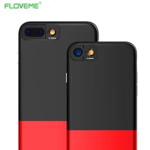 FLOVEME 360 Degree Camera Protective Case For Apple iPhone 7 iPhone7 6 6s Plus Rubber Smooth Texture Cover Phone Fundas Coque