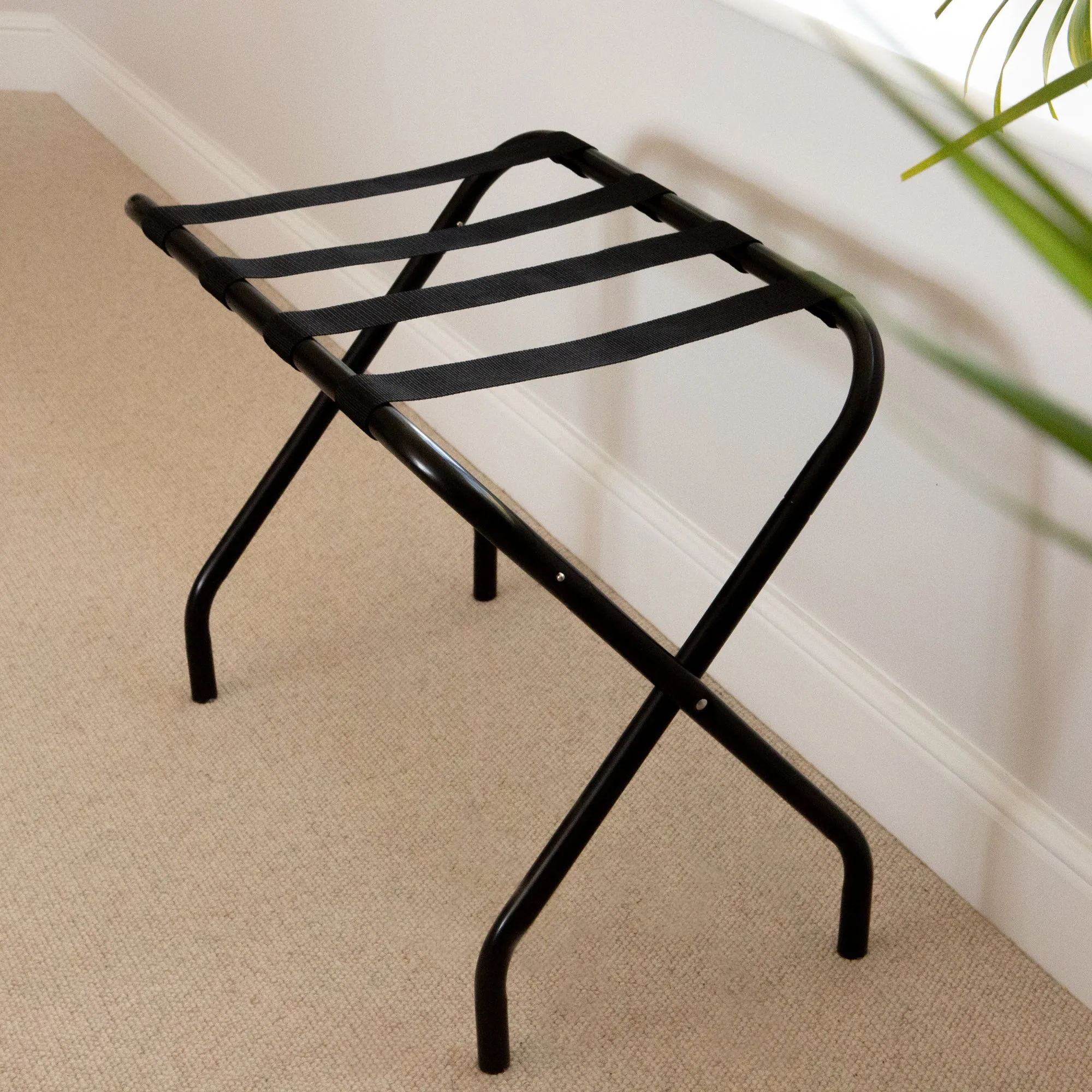 Folding Metal Luggage Rack - By Harbour Housewares