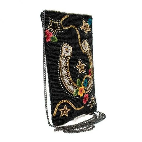 Good Luck Crossbody Phone Bag - Black