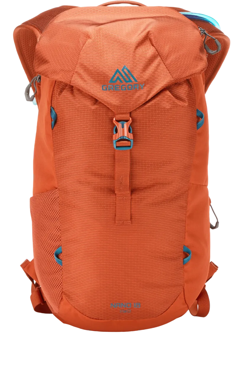 Gregory Nano 18 H2O Hydration Pack | Compact and Lightweight Redrock Backpack for Outdoor Adventures