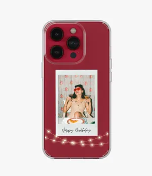 Happy Birthday Aesthetic Polaroid Silicone Case