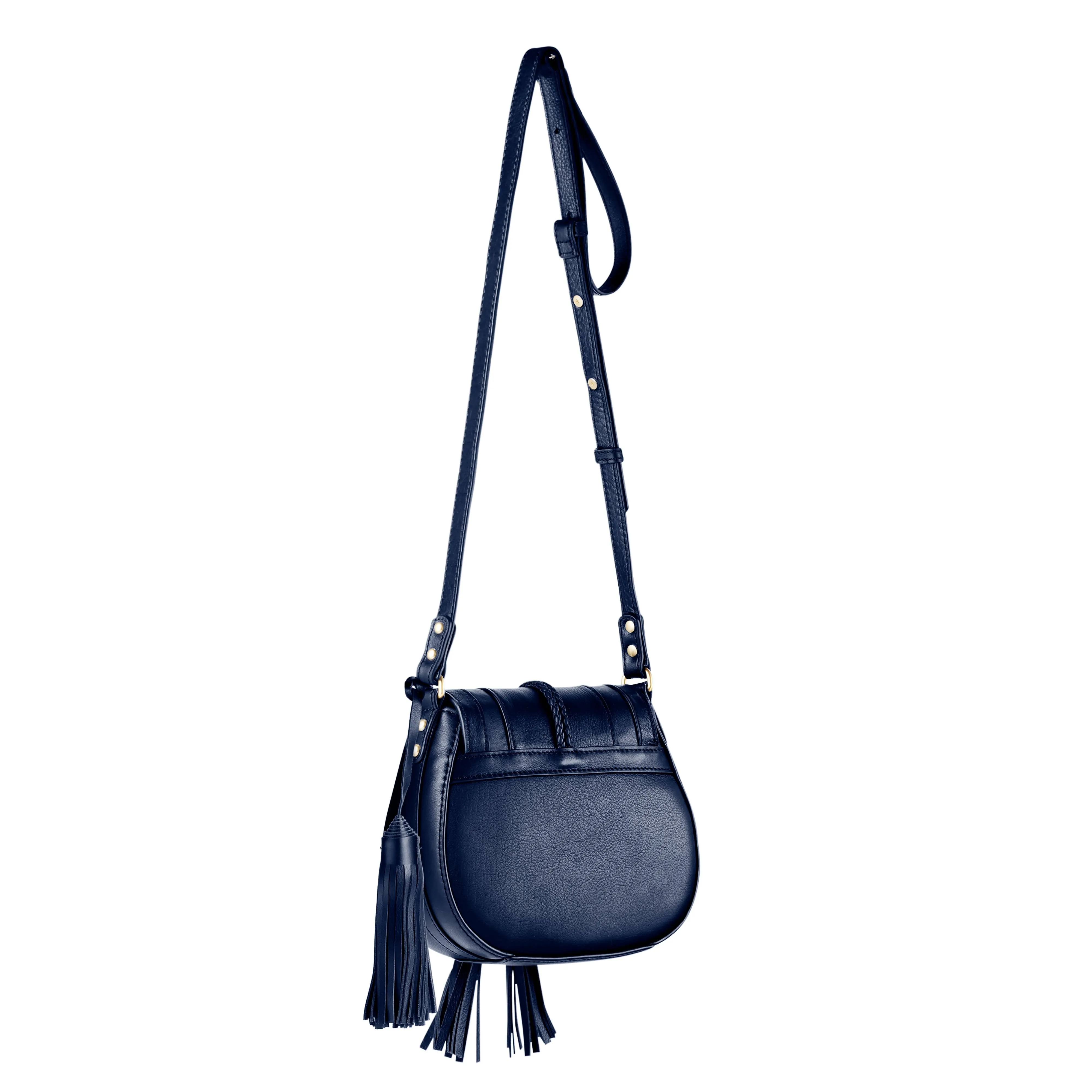 'Harriet' Mini Saddle Bag - Navy