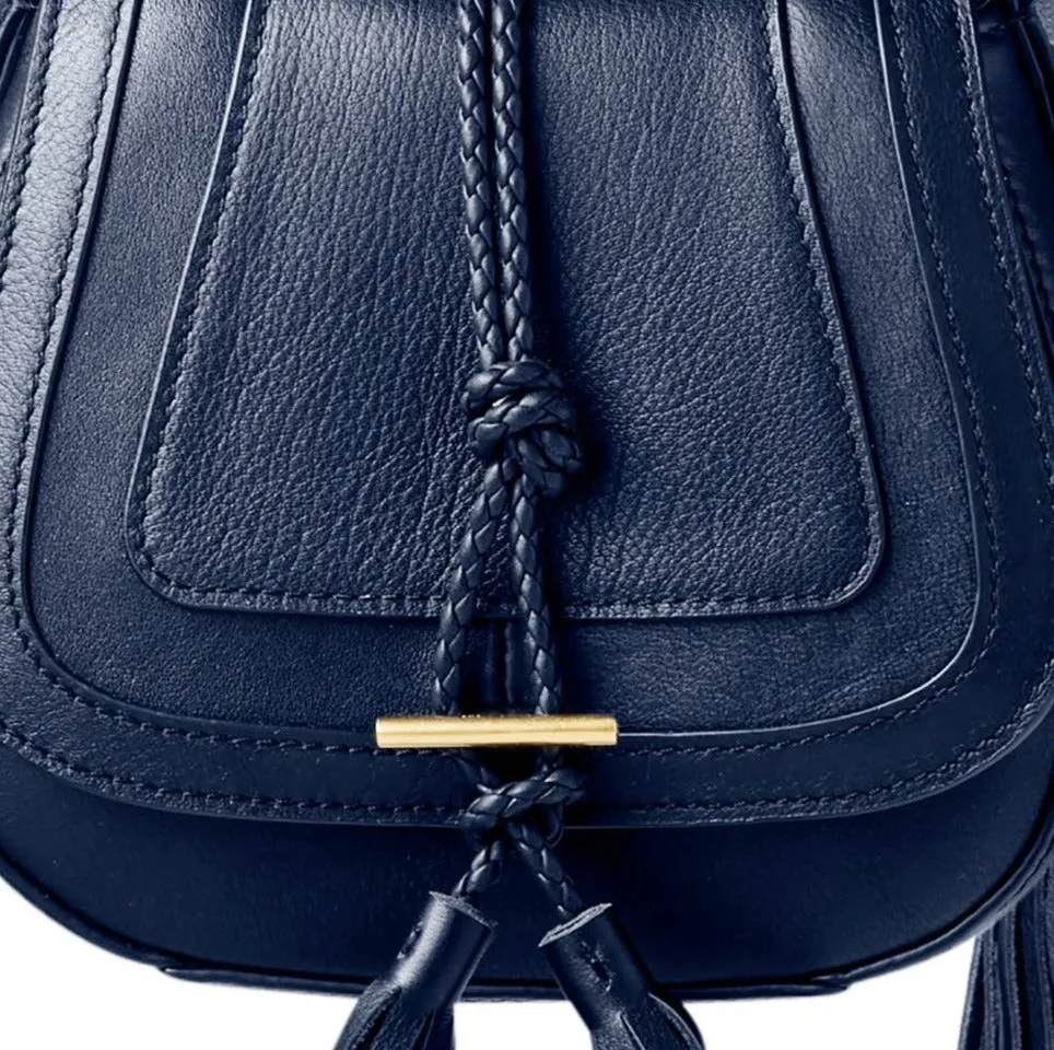 'Harriet' Mini Saddle Bag - Navy