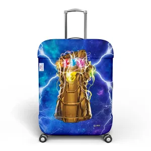 Heart Home Marvel The Infinity Gauntlet Luggage Cover|Polyester Travel Suitcase Cover|Washable|Stretchable Suitcase Protector|22-26 Inch|Medium (Sky Blue)