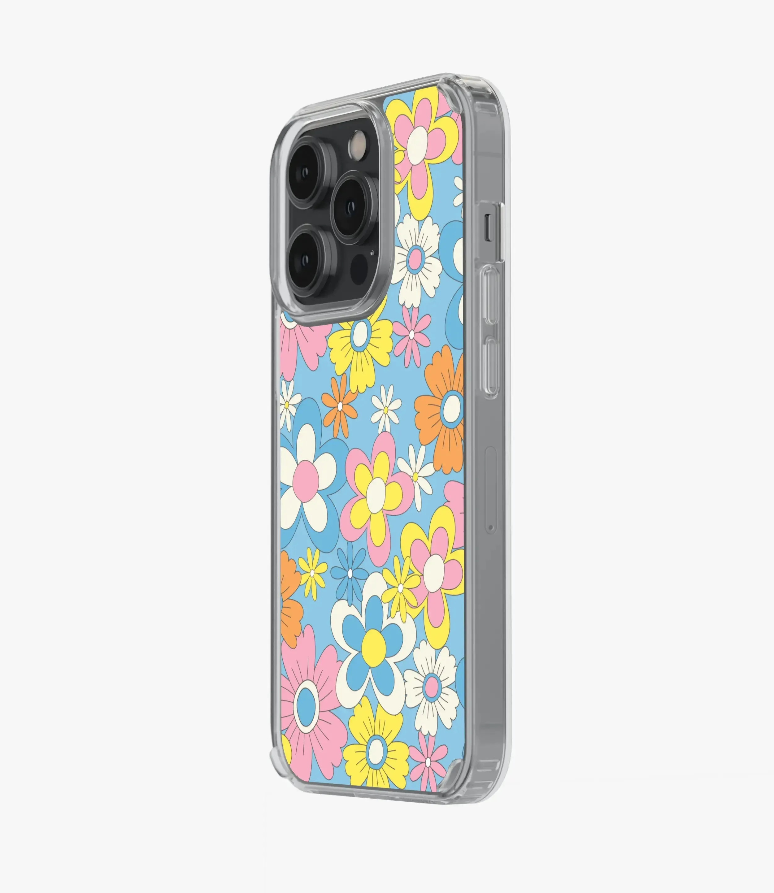 Hippie Flowers Floral Silicone Case