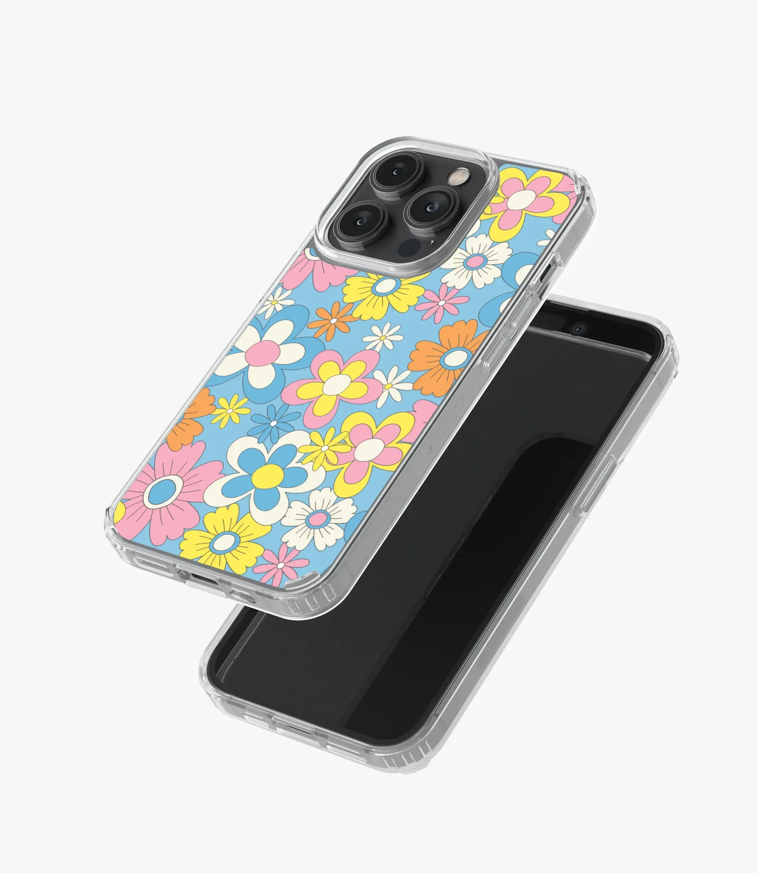 Hippie Flowers Floral Silicone Case