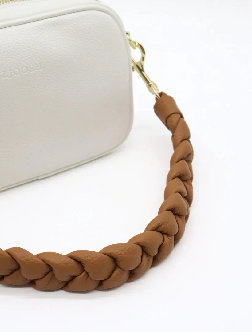 Jacie Plaited Strap Tan