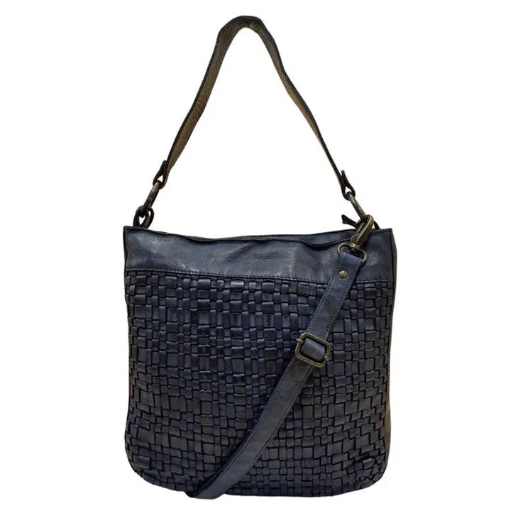 Jessica Supple Braided Leather Shoulder Bag