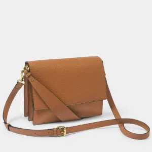 Katie Loxton 23.5cm Cognac Orla Faux Croc Crossbody Bag